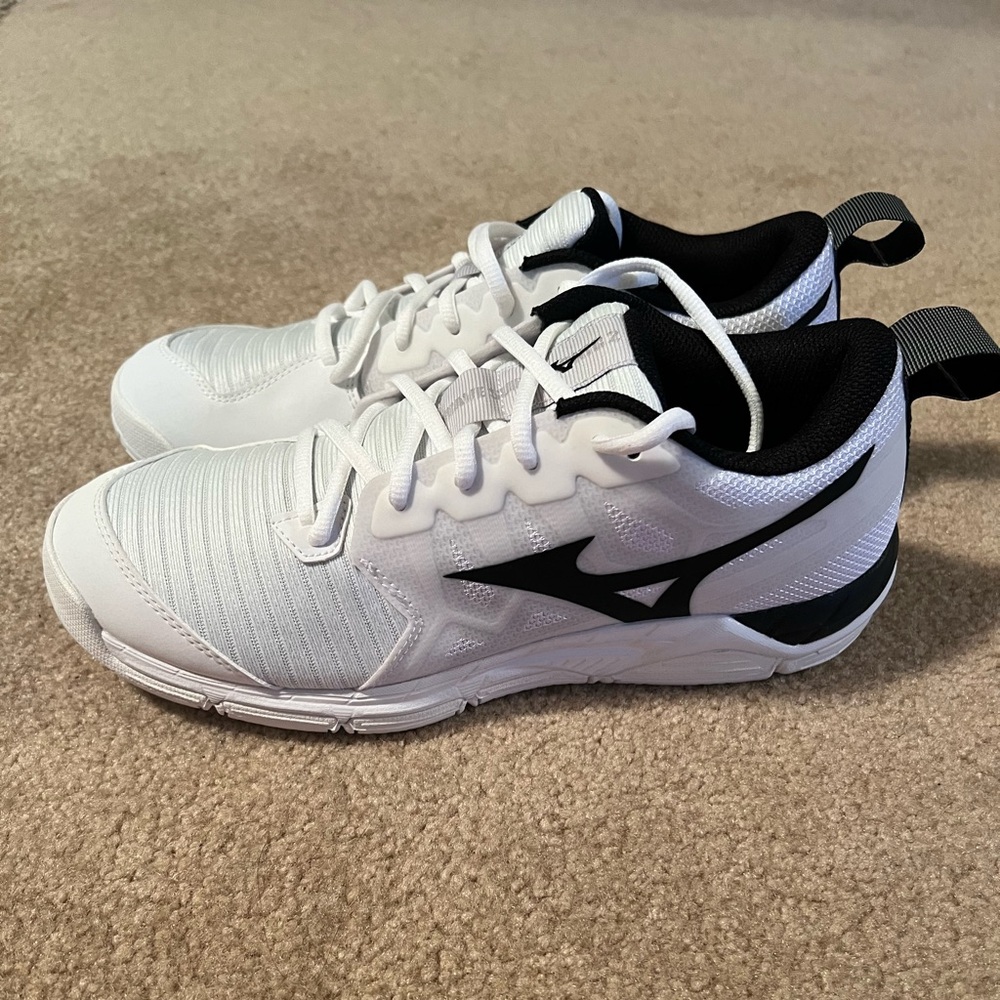 Mizuno Women's Wave Super Sonic 2 Volleyball Shoes sz 10 White Court